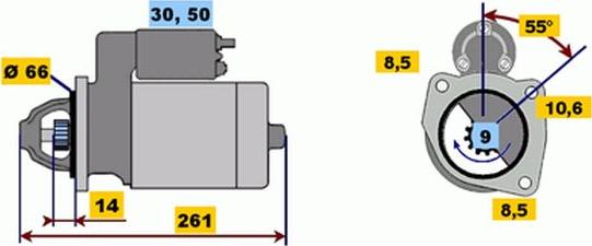 BOSCH 9 000 141 111 - Стартер www.autospares.lv