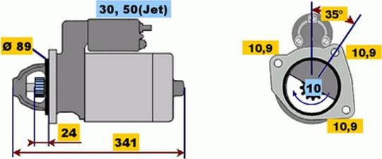 BOSCH 9 000 143 601 - Starteris autospares.lv