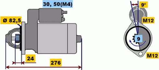 BOSCH 9 000 331 419 - Starteris www.autospares.lv