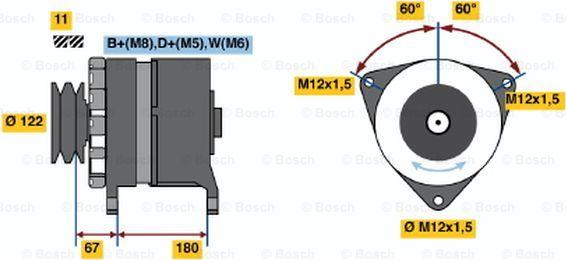 BOSCH 9 120 456 044 - Ģenerators www.autospares.lv