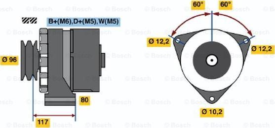 BOSCH 9 120 080 113 - Ģenerators www.autospares.lv