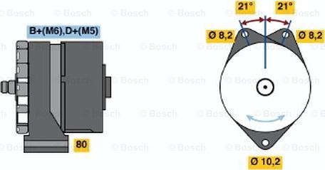 BOSCH 9 120 080 128 - Генератор www.autospares.lv