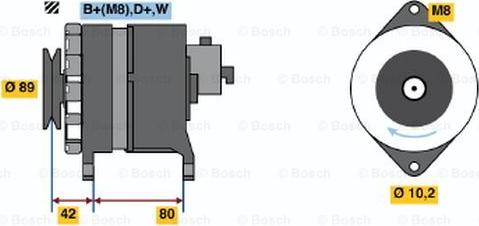 BOSCH 9 120 144 609 - Ģenerators autospares.lv