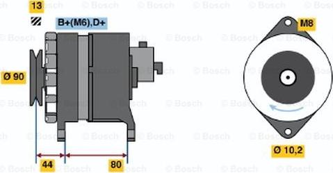 BOSCH 9 120 144 606 - Ģenerators autospares.lv