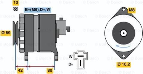 BOSCH 9 120 144 620 - Ģenerators autospares.lv