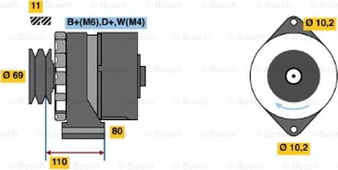 BOSCH 9 120 144 117 - Ģenerators autospares.lv