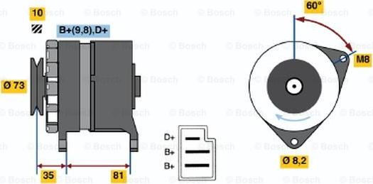 BOSCH 9 120 144 290 - Alternator www.autospares.lv