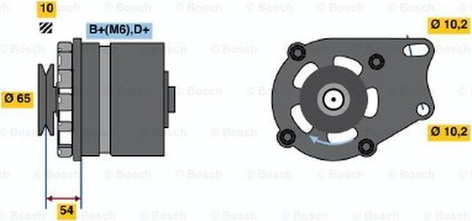 BOSCH 9 120 144 241 - Генератор www.autospares.lv