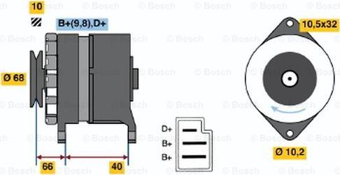 BOSCH 9 120 144 288 - Ģenerators autospares.lv