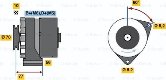 BOSCH 9 120 143 223 - Ģenerators www.autospares.lv