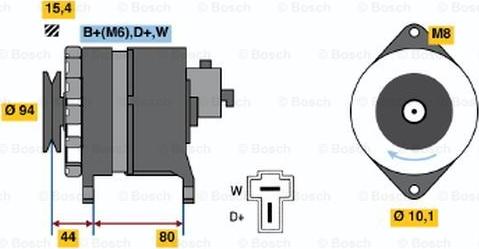 BOSCH 9 120 334 640 - Ģenerators autospares.lv