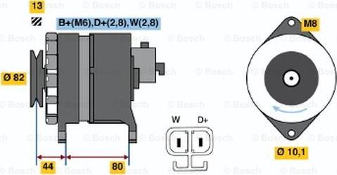 BOSCH 9 120 334 642 - Ģenerators www.autospares.lv