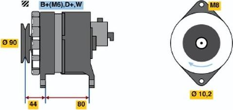 BOSCH 9 120 334 636 - Ģenerators autospares.lv