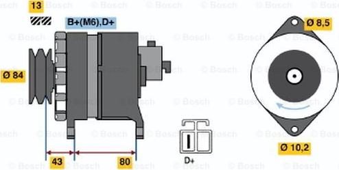 BOSCH 9 120 334 626 - Ģenerators www.autospares.lv