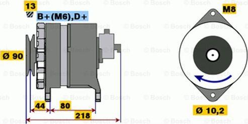 BOSCH 9 120 334 628 - Ģenerators autospares.lv