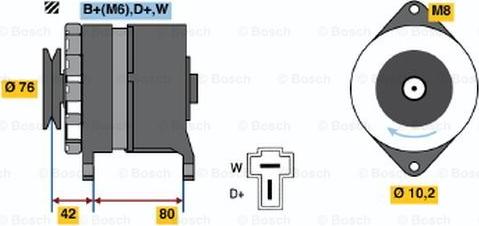 BOSCH 9 120 334 136 - Ģenerators autospares.lv