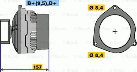 BOSCH 9 120 333 230 - Ģenerators www.autospares.lv