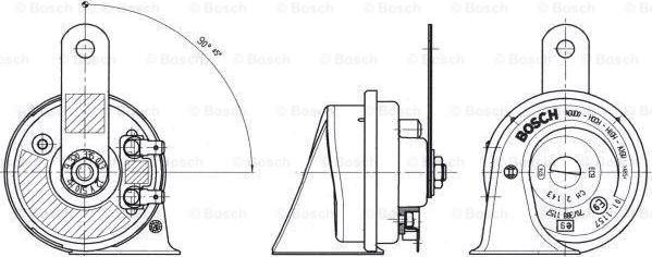 BOSCH 9 320 335 013 - Skaņas signāls www.autospares.lv