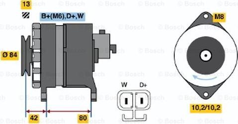 BOSCH 6 033 GB4 021 - Ģenerators autospares.lv