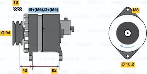 BOSCH 6 033 GB5 007 - Ģenerators autospares.lv