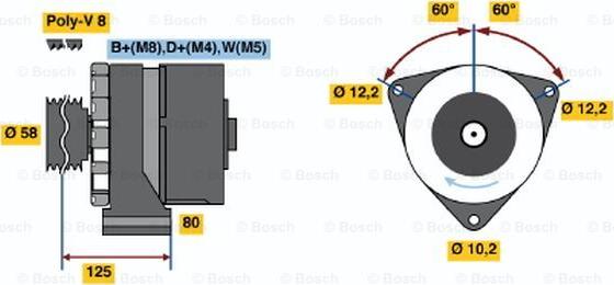 BOSCH 6 033 GB3 010 - Ģenerators www.autospares.lv