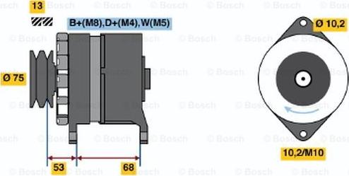 BOSCH 6 033 GB3 034 - Ģenerators www.autospares.lv