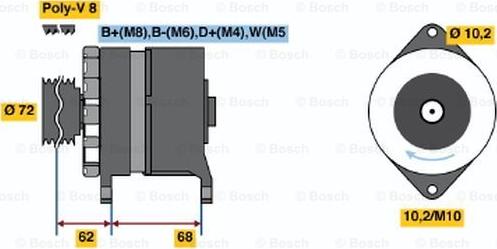 BOSCH 6 033 GB3 035 - Ģenerators www.autospares.lv