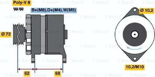 BOSCH 6 033 GB3 033 - Alternator www.autospares.lv