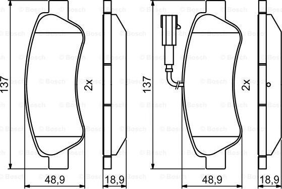 BOSCH 0 986 494 994 - Bremžu uzliku kompl., Disku bremzes autospares.lv