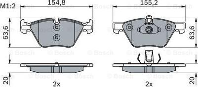 BOSCH 0 986 494 958 - Bremžu uzliku kompl., Disku bremzes www.autospares.lv