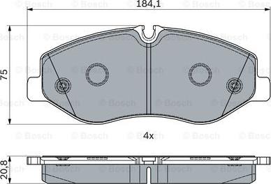 BOSCH 0 986 494 914 - Bremžu uzliku kompl., Disku bremzes www.autospares.lv