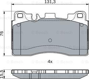 BOSCH 0 986 494 989 - Bremžu uzliku kompl., Disku bremzes www.autospares.lv