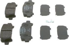 BOSCH 0 986 494 445 - Bremžu uzliku kompl., Disku bremzes www.autospares.lv