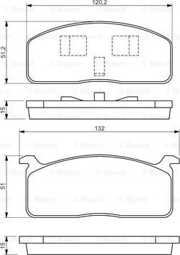 BOSCH 0 986 494 457 - Bremžu uzliku kompl., Disku bremzes www.autospares.lv