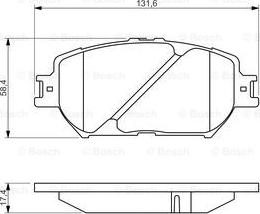 BOSCH 0 986 494 418 - Тормозные колодки, дисковые, комплект www.autospares.lv