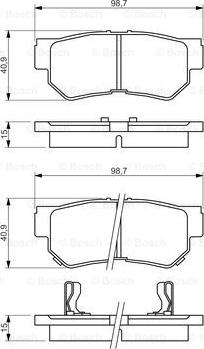 BOSCH 0 986 494 417 - Brake Pad Set, disc brake www.autospares.lv