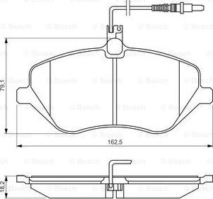 BOSCH 0 986 494 484 - Brake Pad Set, disc brake www.autospares.lv