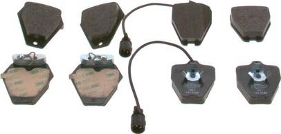 BOSCH 0 986 494 436 - Brake Pad Set, disc brake www.autospares.lv