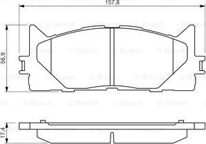 BOSCH 0 986 494 430 - Bremžu uzliku kompl., Disku bremzes autospares.lv