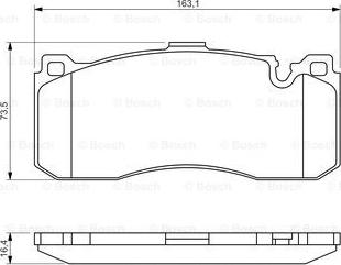 BOSCH 0 986 494 428 - Bremžu uzliku kompl., Disku bremzes www.autospares.lv