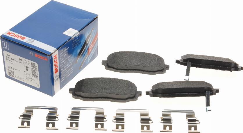 BOSCH 0 986 494 594 - Bremžu uzliku kompl., Disku bremzes www.autospares.lv