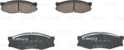 BOSCH 0 986 494 565 - Bremžu uzliku kompl., Disku bremzes www.autospares.lv