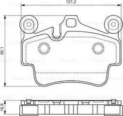 BOSCH 0 986 494 567 - Bremžu uzliku kompl., Disku bremzes www.autospares.lv