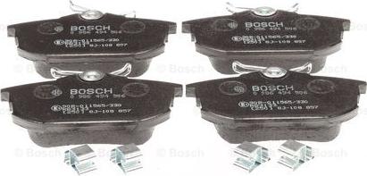 BOSCH 0 986 494 506 - Bremžu uzliku kompl., Disku bremzes www.autospares.lv