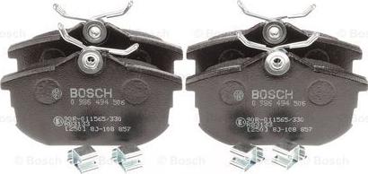 BOSCH 0 986 494 506 - Brake Pad Set, disc brake www.autospares.lv