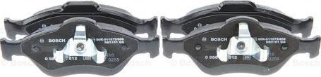 BOSCH 0 986 494 512 - Brake Pad Set, disc brake www.autospares.lv