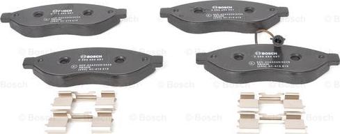 BOSCH 0 986 494 581 - Bremžu uzliku kompl., Disku bremzes www.autospares.lv