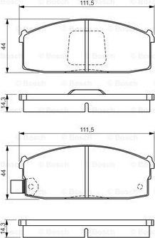 BOSCH 0 986 494 534 - Bremžu uzliku kompl., Disku bremzes www.autospares.lv