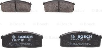 BOSCH 0 986 494 534 - Bremžu uzliku kompl., Disku bremzes www.autospares.lv