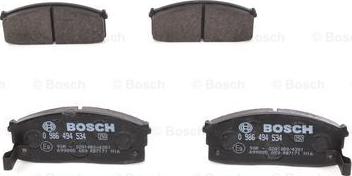 BOSCH 0 986 494 534 - Bremžu uzliku kompl., Disku bremzes www.autospares.lv